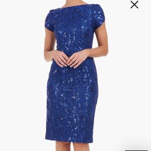 J S COLLECTION Fiona Embroidered Floral Sheath Dress